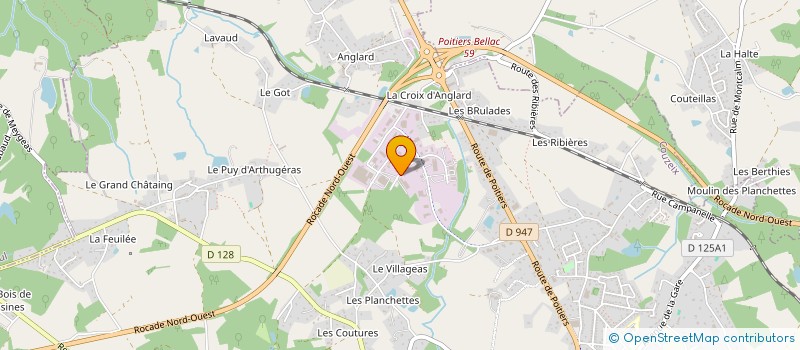 localisation de l'entreprise SCI M.J.T.R. à COUZEIX