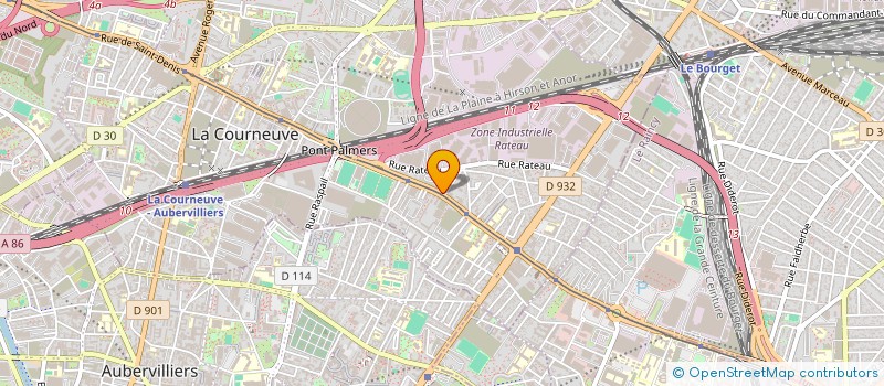 localisation de l'entreprise SCI M-J-V-KHERA IMMOBILIER à LA COURNEUVE