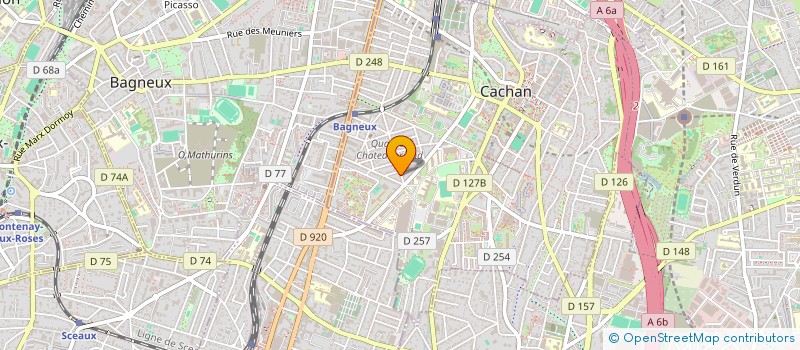 localisation de l'entreprise SCI M-J2  CACHAN