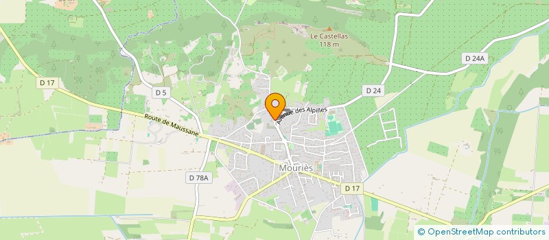 localisation de l'entreprise SCI M.K.  MOURIES