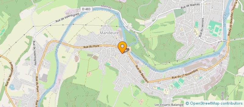 localisation de l'entreprise SCI M.K. FOCH  MANDEURE