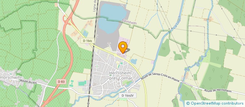 localisation de l'entreprise SCI M.K.M.  HERRLISHEIM-PRES-COLMAR