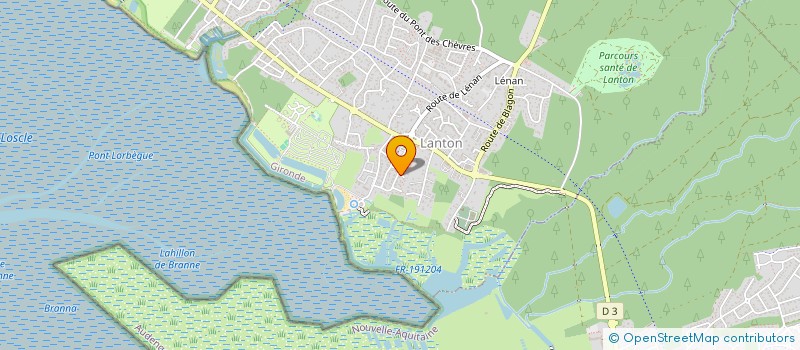 localisation de l'entreprise SCI M.K.S  LANTON