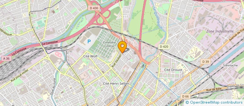 localisation de l'entreprise SCI M.K.S.  ILLZACH