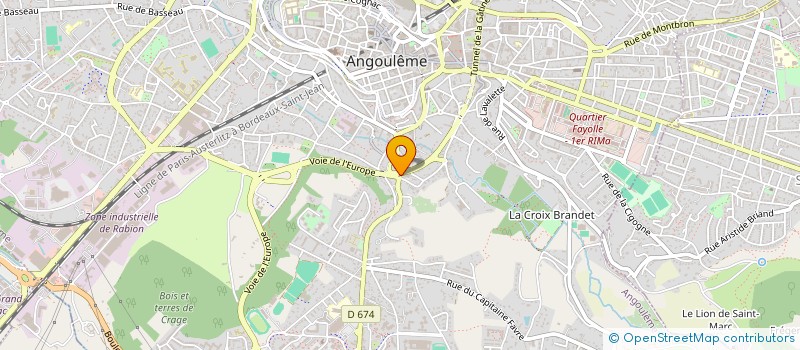 localisation de l'entreprise SCI M & L à ANGOULEME