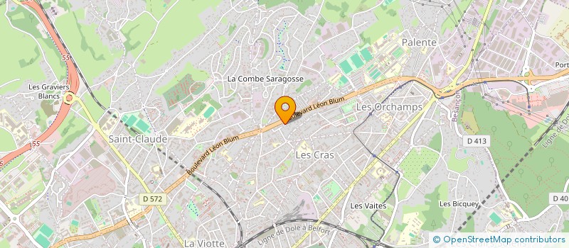 localisation de l'entreprise SCI M&L  BESANCON