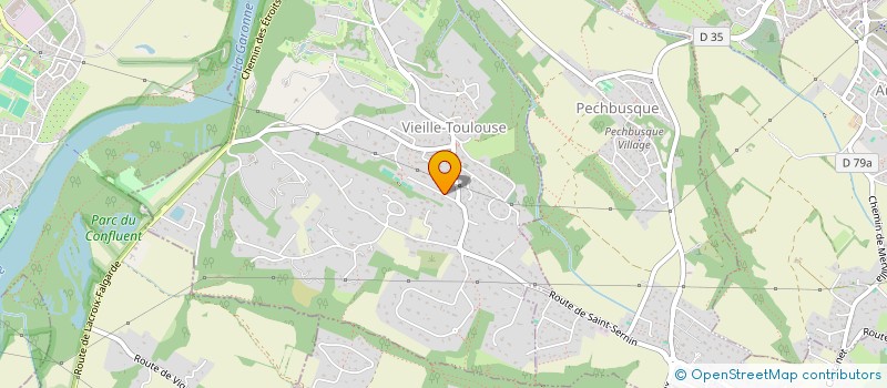 localisation de l'entreprise SCI M.L. BORN  VIEILLE-TOULOUSE