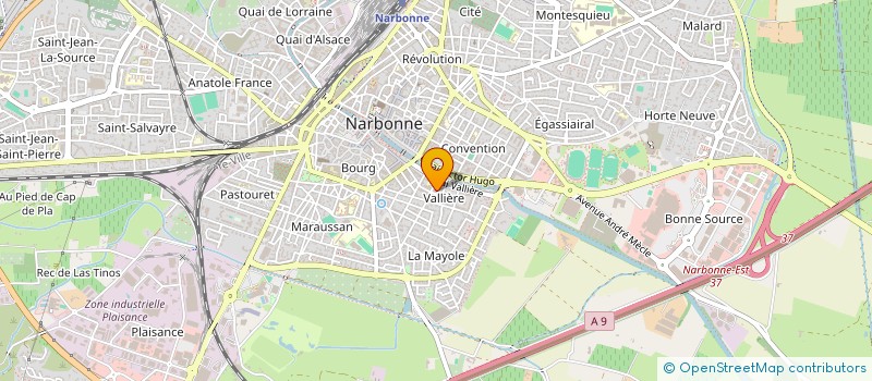 localisation de l'entreprise SCI M.L. BOZZIO à NARBONNE