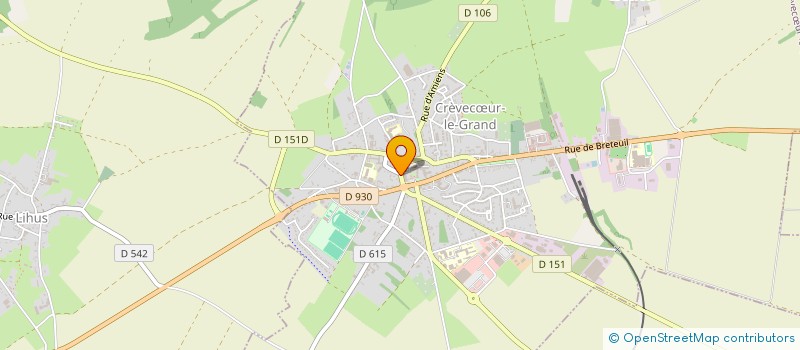 localisation de l'entreprise SCI M.L.C.  CREVECUR-LE-GRAND