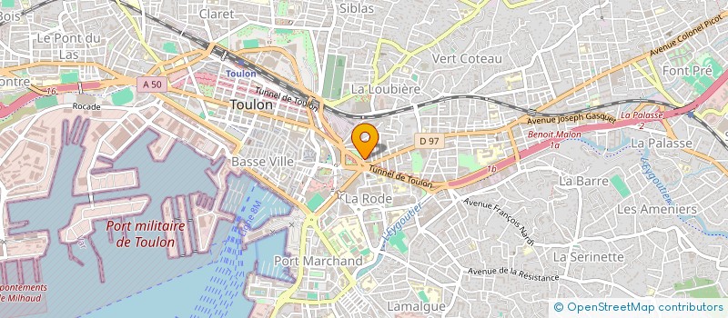 localisation de l'entreprise SCI M.L.C.  TOULON