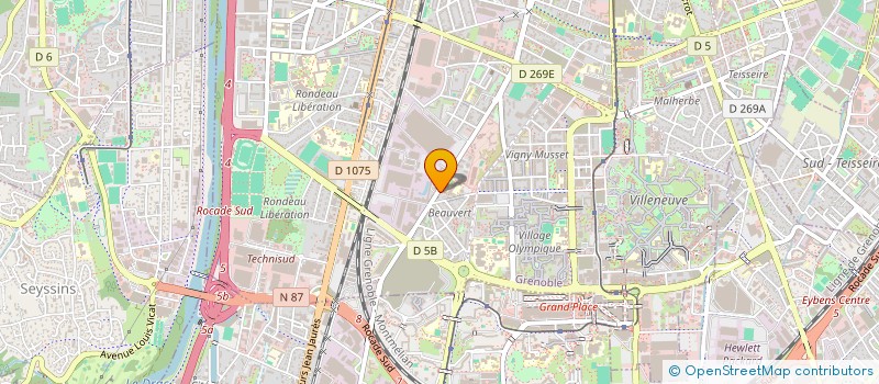 localisation de l'entreprise SCI M.L.C.L.  GRENOBLE