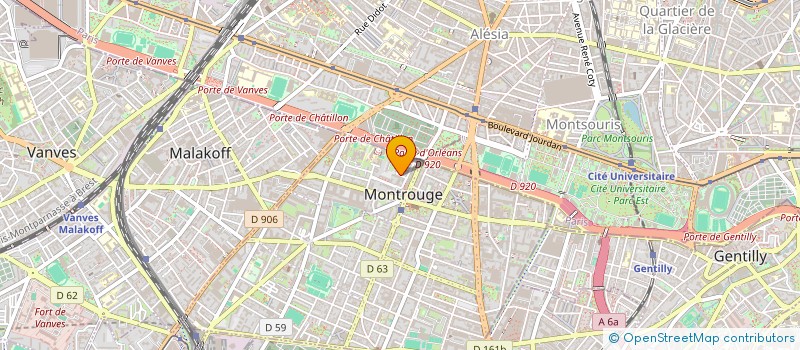 localisation de l'entreprise SCI M L F  MONTROUGE
