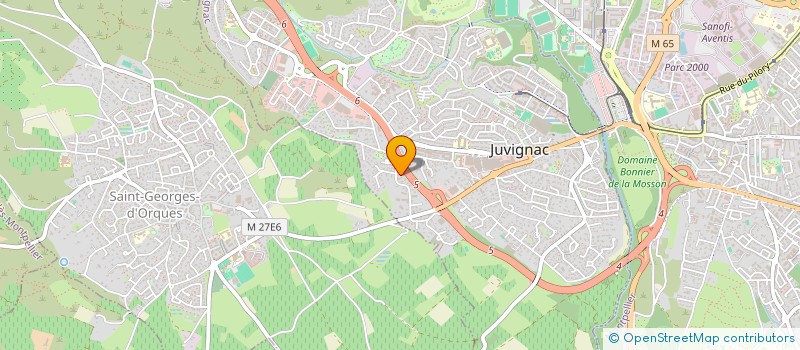 localisation de l'entreprise SCI M.L IMMO  JUVIGNAC