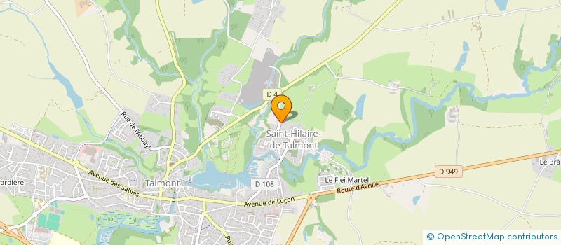 localisation de l'entreprise SCI M' LA CROISEE  TALMONT-SAINT-HILAIRE