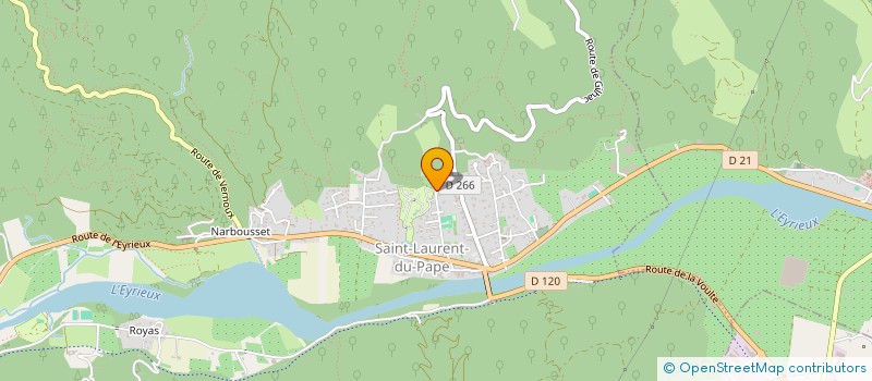 localisation de l'entreprise SCI M LE PIGEONNIER  SAINT-LAURENT-DU-PAPE