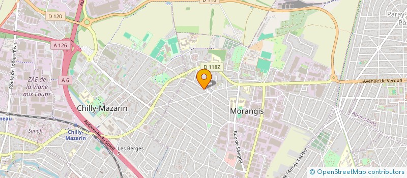 localisation de l'entreprise SCI M - M  MORANGIS