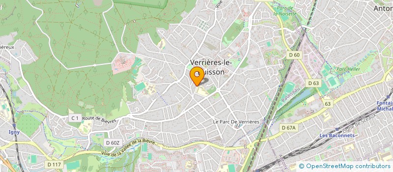 localisation de l'entreprise SCI M.M. à VERRIERES-LE-BUISSON