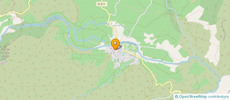 localisation de l'entreprise SCI M   M  PAZIOLS