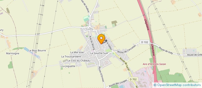 localisation de l'entreprise SCI M&M à GIDY