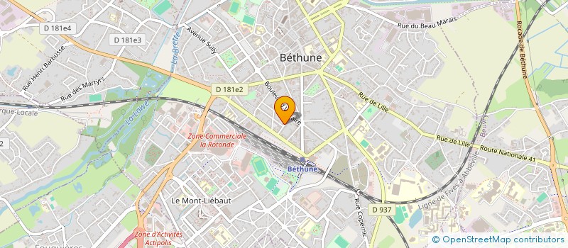 localisation de l'entreprise SCI M.M  BETHUNE