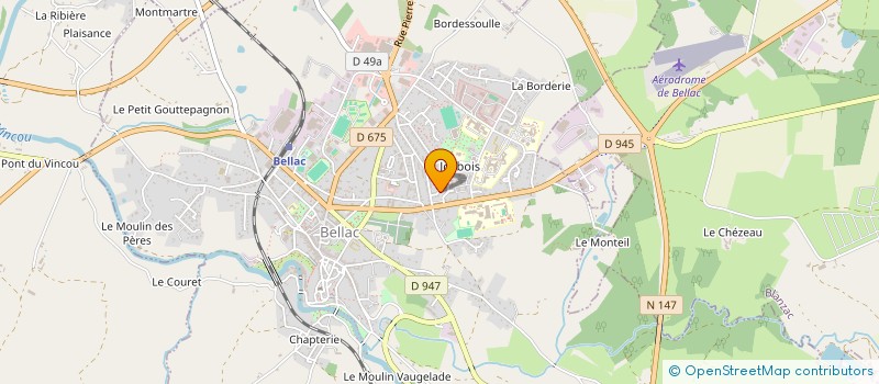 localisation de l'entreprise SCI M.M. à BELLAC