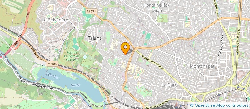 localisation de l'entreprise SCI M & M  TALANT