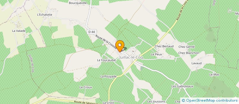 localisation de l'entreprise SCI M & M à JUILLAC-LE-COQ