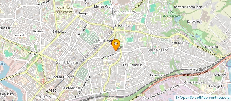 localisation de l'entreprise SCI M & M  BREST