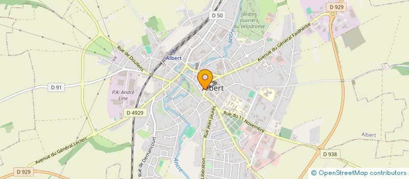 localisation de l'entreprise SCI M&M  ALBERT