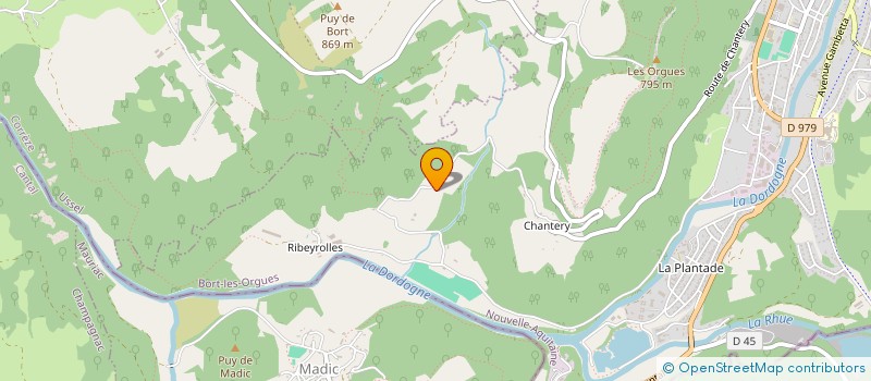 localisation de l'entreprise SCI M&M  BORT-LES-ORGUES