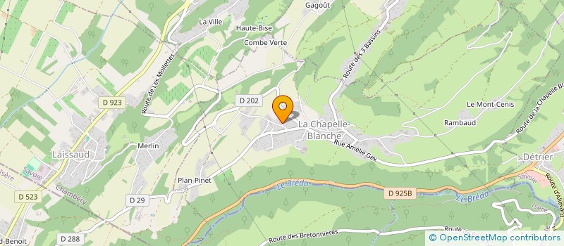 localisation de l'entreprise SCI M & M BLANC  LA CHAPELLE-BLANCHE