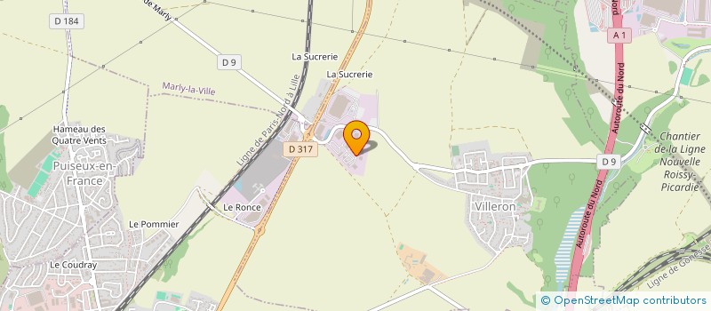 localisation de l'entreprise SCI M M D à VILLERON