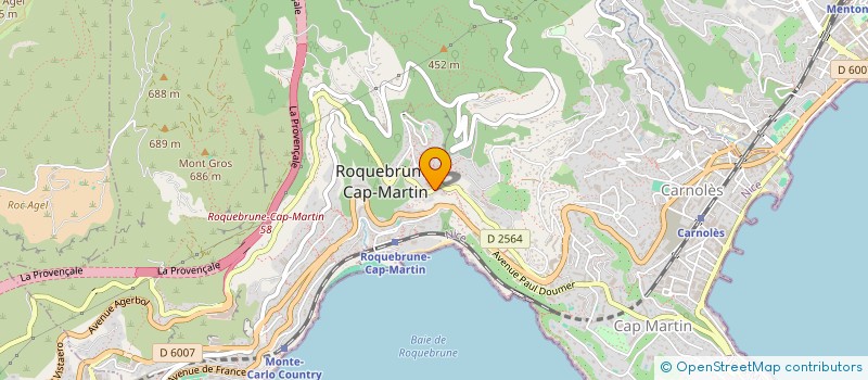 localisation de l'entreprise SCI M.M.G à ROQUEBRUNE-CAP-MARTIN