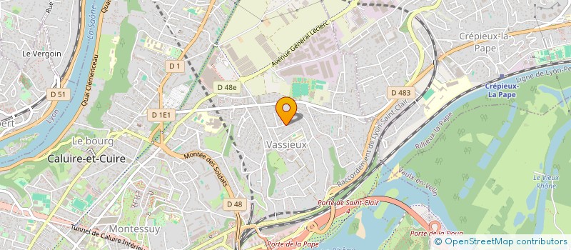 localisation de l'entreprise SCI M&M GAMB  CALUIRE-ET-CUIRE