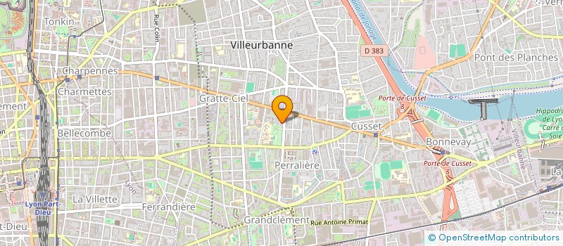 localisation de l'entreprise SCI M.M.J. IMMOBILIER  VILLEURBANNE