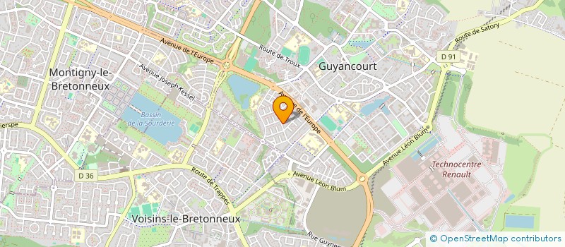 localisation de l'entreprise SCI M.M.P CHATOU  GUYANCOURT