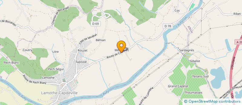 localisation de l'entreprise SCI M&M'S  LAMOTHE-CAPDEVILLE