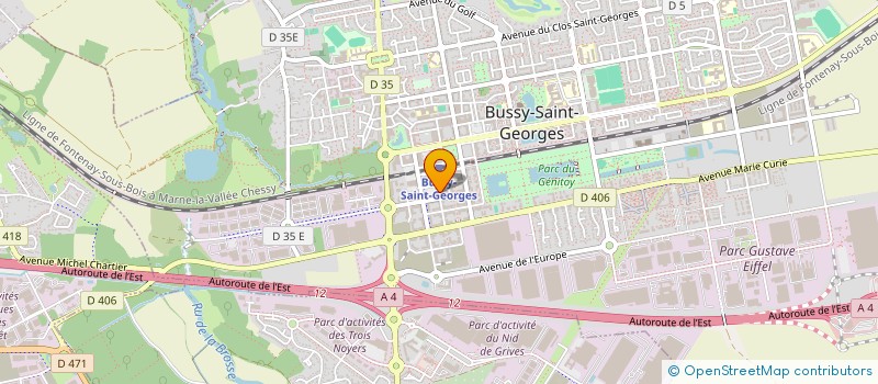 localisation de l'entreprise SCI M&M SOEURS  BUSSY-SAINT-GEORGES