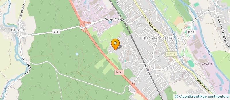 localisation de l'entreprise SCI M.M.V.P  THAON-LES-VOSGES