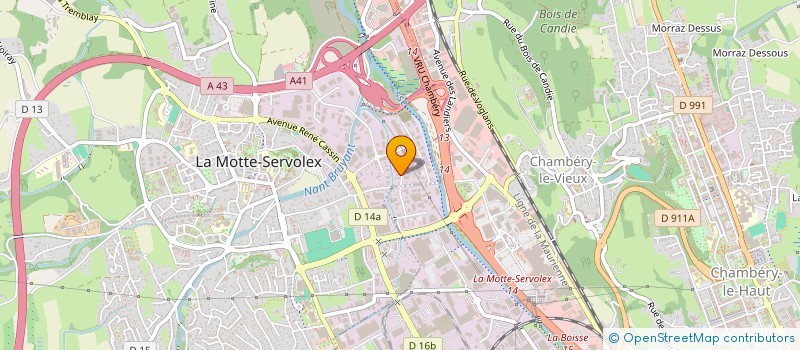 localisation de l'entreprise SCI M.M.Y  LA MOTTE-SERVOLEX