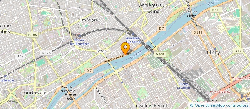 localisation de l'entreprise SCI M MAURICE à COURBEVOIE