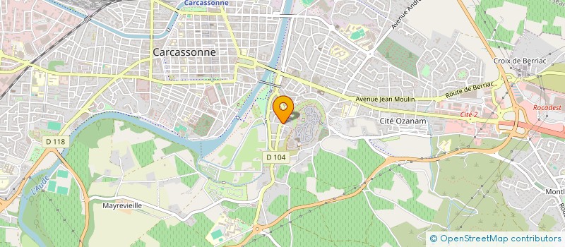 localisation de l'entreprise SCI M.MME SAULNIER - JALBAUD à CARCASSONNE