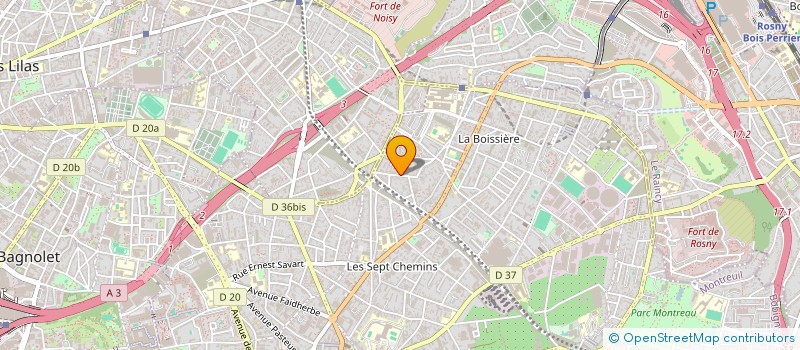localisation de l'entreprise SCI M MOI  MONTREUIL