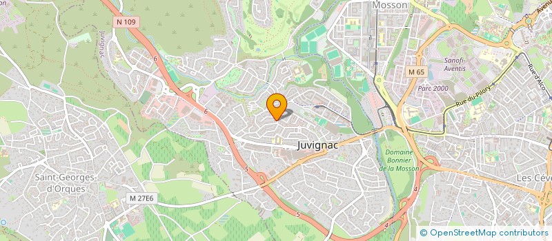 localisation de l'entreprise SCI M & N  JUVIGNAC
