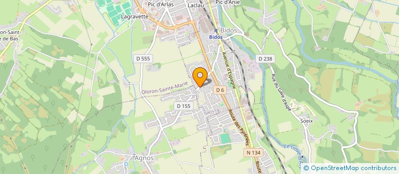 localisation de l'entreprise SCI M.N.I  BIDOS