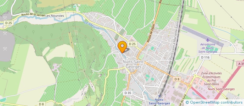 localisation de l'entreprise SCI M&N IMMO à NUITS-SAINT-GEORGES