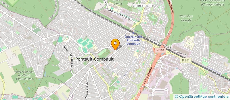 localisation de l'entreprise SCI M N M  PONTAULT-COMBAULT