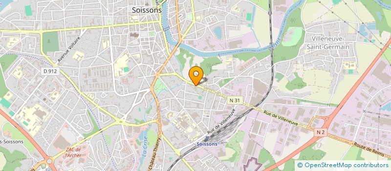 localisation de l'entreprise SCI M.O.M à SOISSONS