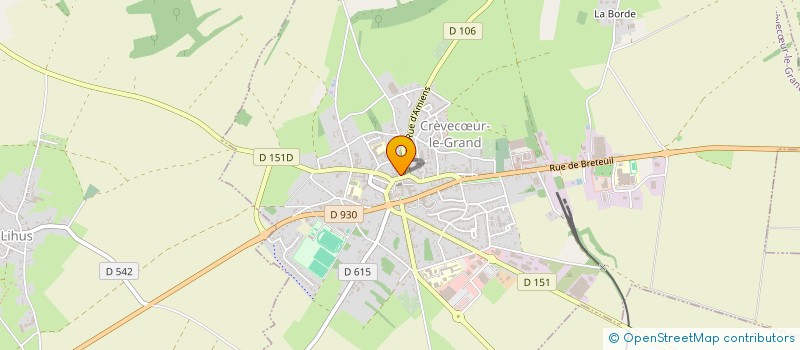 localisation de l'entreprise SCI M.P.2 B  CREVECUR-LE-GRAND