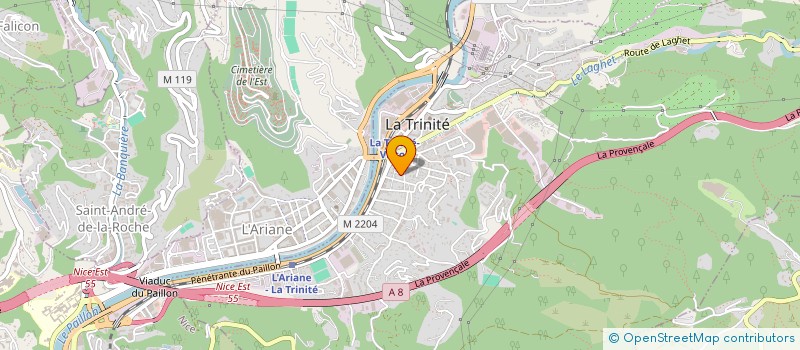 localisation de l'entreprise SCI M.P à LA TRINITE